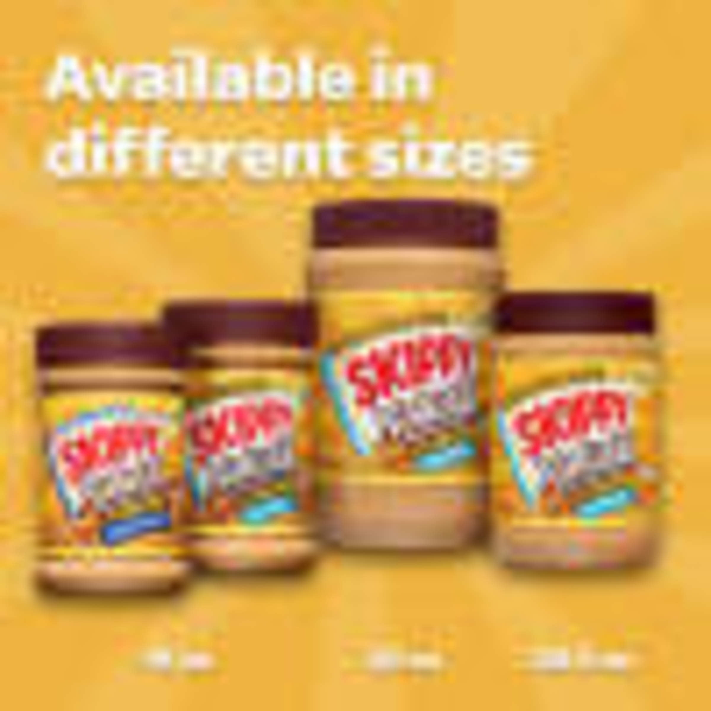 SKIPPY Natural Creamy Peanut Butter Spread with Honey, 6 G Protein per Serving, 15 oz Plastic Jar (Pack of 4)