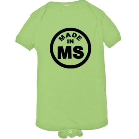 

PleaseMeTees™ Baby From Born Made In Mississippi MS Logo Label HQ Jumper