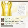 thumbnail image 4 of Clearance,Household Gloves, Rubber Dishwashing Gloves, Reusable, Extra Thickness, Long Sleeves, Kitchen Cleaning, Working, Painting, Gardening, 4 of 4