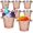 Rose Gold, variant on 8 Pack Stainless Steel Ice Bucket 5.3 Quart/ 5 Liter with Handle Large Insulated Champagne Buckets Beer Bucket for Cocktail Bar Wine Parties Chilling Wine Champagne Home(Gold)