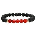thumbnail image 1 of Xihbxyly Ofertas de iluminación Pulseras de moda unisex con terapias curativas, pulseras de cuentas de piedra con hebras elásticas, 1 of 2
