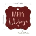 thumbnail image 7 of Inkdotpot Pack Of 50 Real Rose Gold Foil Bracket Shape Paper Tags Happy Holiday Favor Hang Tags, 7 of 7
