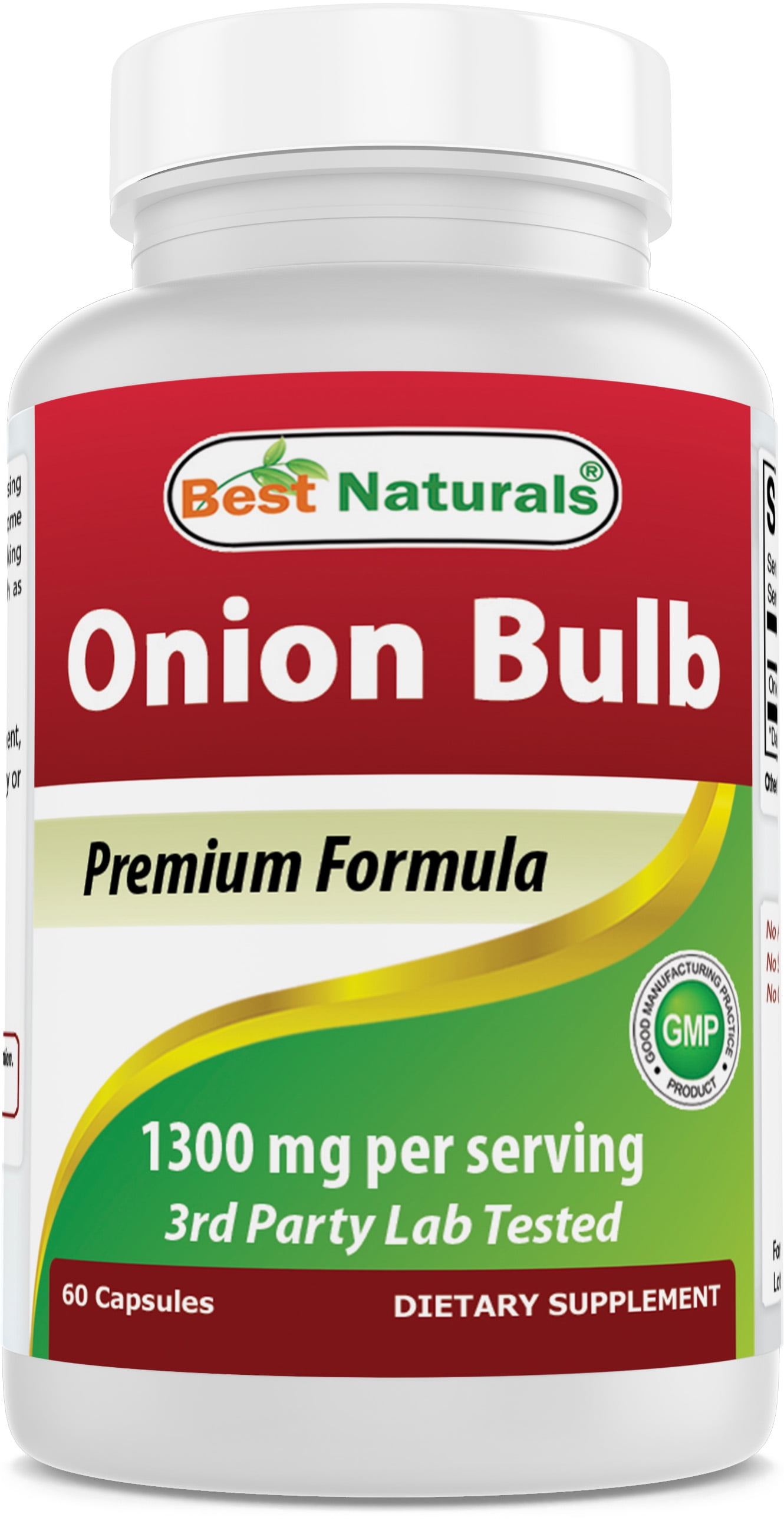 Best Naturals Onion Dried Bulb 1300mg per Serving 60 Capsules