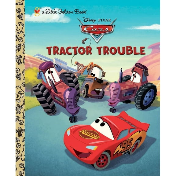 Little Golden Book Tractor Trouble, (Hardcover)