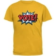 thumbnail image 4 of election comic style vote! gold adult t-shirt, 4 of 6
