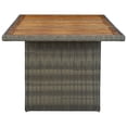 thumbnail image 2 of vidaXL Garden Table Brown Poly Rattan and Solid Acacia Wood, 2 of 4