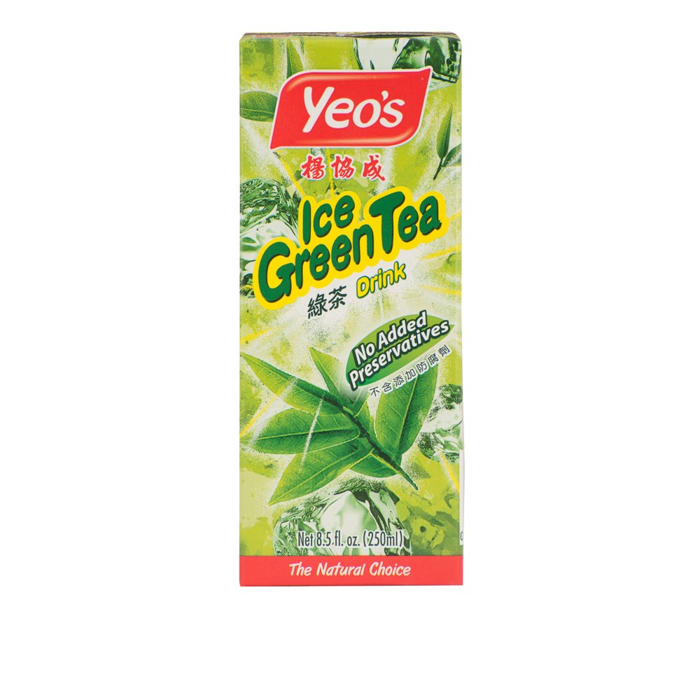 Yeo's Iced Green Tea Drink, 8.5 Fl Oz, 24 Count