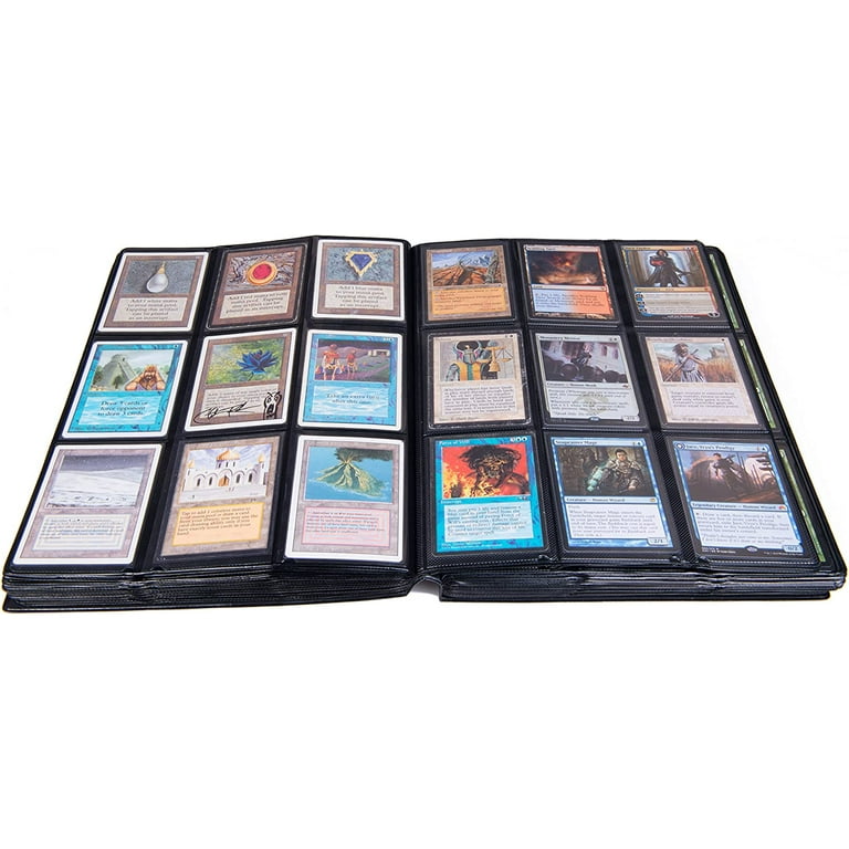 Monster 9 Pocket Matte White Trading Card TCG Mega Binder w 40 Pages- Twice  as Large- Hard Cover Album Holds 720 Cards- Anti-Theft Side Loading  Pockets- Best Storage Case MTG Magic - Walmart.com