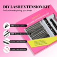 thumbnail image 2 of TDANCE-Kit de extensiones de pestañas, Kit de mezcla de 280 piezas, 30D/40D, accesorios de sellado y removedor, autoinjerto en casa, 2 of 5