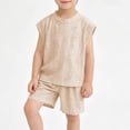 thumbnail image 4 of Freshbabe Boys 2-Piece Casual Outfit, Sleeveless Tank Top + Elastic Shorts, Breathable Summer Playwear for Toddlers, Multi-Colors, 4 of 6