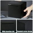 thumbnail image 2 of hizgo Adult Stainless Steel Piggy Bank,Coin Saving for Must Break to Open -Kids Money Saving Box (Black 4.72 inch), 2 of 7