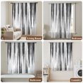 thumbnail image 5 of Black Gray White Sheer Curtains 45 Inch Length, Light Filtering Voile Curtain Panel, Vintage Rustic Abstract Ombre Aesthetic Rod Pocket Drapes Window Treatments for Living Room Bedroom 52"x45", 5 of 9