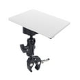 thumbnail image 1 of Satellite Clamp Bracket Adapter Set, Aluminum Alloy Adjustable Clamp Bracket Kit with 2 Pivot Mechanism, for Mini, RV Ladders, Rooftops, Boats, Aluminum Alloy, 1 of 7