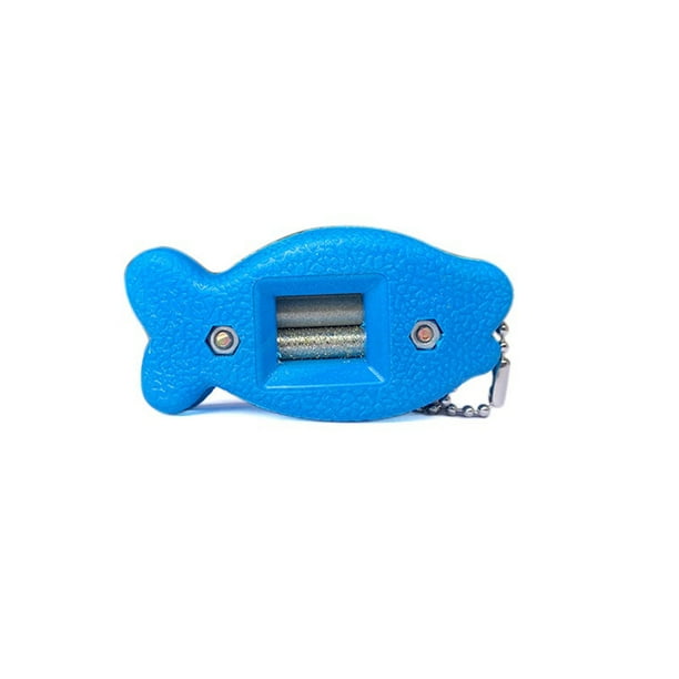 Naiovety Afilador de patines profesional de doble núcleo, conveniente, de mano, para patines de hielo, acondicionador, accesorios, equipo de Ropa Deportiva, Zapatos Azul Naiovety OD025325-01