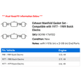 thumbnail image 2 of Exhaust Manifold Gasket Set - Compatible with 1977 - 1989 Buick Electra 1978 1979 1980 1981 1982 1983 1984 1985 1986 1987 1988, 2 of 2