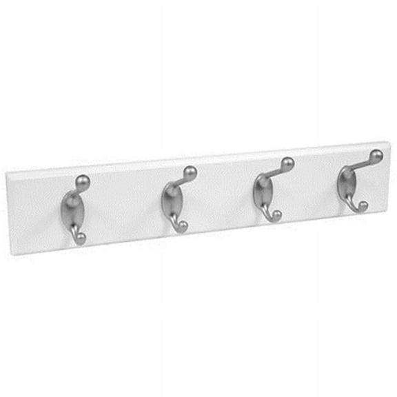 515752 Hook Board, White & Satin, 27-In. - Quantity 1