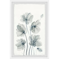 Parvez Taj White Poppies Bloom Framed Painting Print