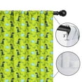 thumbnail image 4 of Blackout Kids Curtains,BrightGreen Cartoon Dinosaurs Leaves Pattern Childrens Insulated Curtains Set Of 2,Bedroom Essentials,Toddler Room Decor 42"x54", 4 of 5