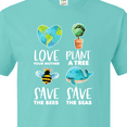 thumbnail image 4 of Inktastic Earth Day Plant a Tree Save the Bees Save the Seas Love Your Mother Earth T-Shirt, 4 of 5