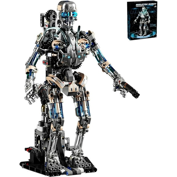 GZBrick Mechanical Skeleton Robot Building Sets Compatible with Lego Figure Twistable Body Poseable Design for Adults Boys 692PCS