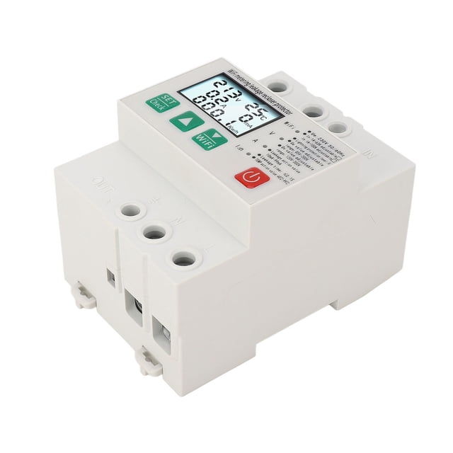 Disyuntor Inteligente WiFi, Disyuntor WiFi Inteligente Protector contra Rayos por Fuga De Bajo Voltaje con Recuento De Energía AC230 50 O 60 HZ 1A A 63A