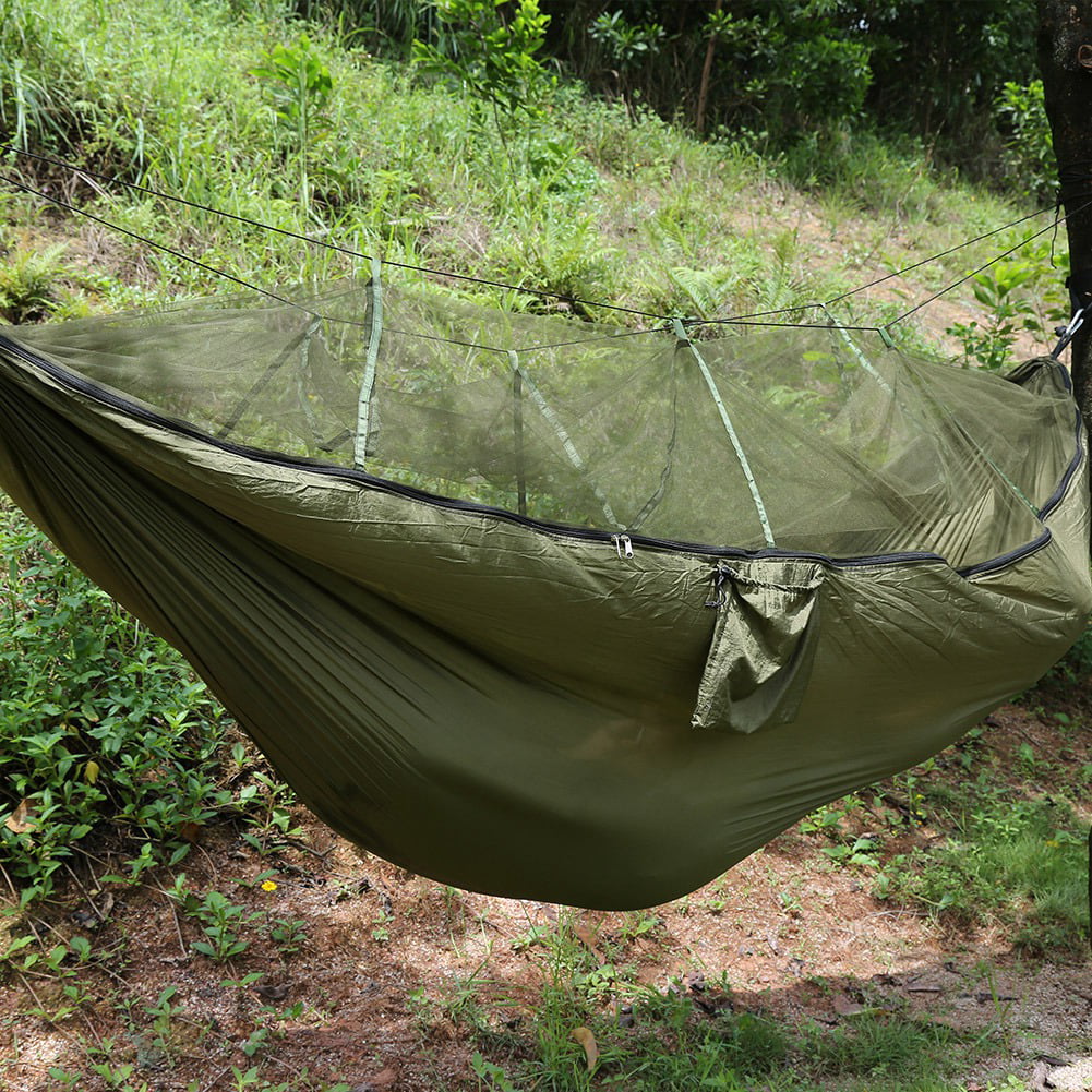 Double Person Hanging Hammock Travel Outdoor Camping Tent Swing Bed Mosquito Net 