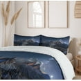 thumbnail image 6 of Ambesonne Night Duvet Cover Sets, Italy Mountains Milky Way, 2-King, Dark Blue Redwood Tan, 6 of 7