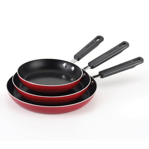 3pc Farberware Aluminum Nonstick  8″ 10″ 12″ inch Frying Pan Set Cookware New 