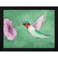 thumbnail image 2 of Alicia Ludwig 24x19 Black Modern Wood Framed Wall Art Titled - Fresco Hummingbird II, 2 of 6