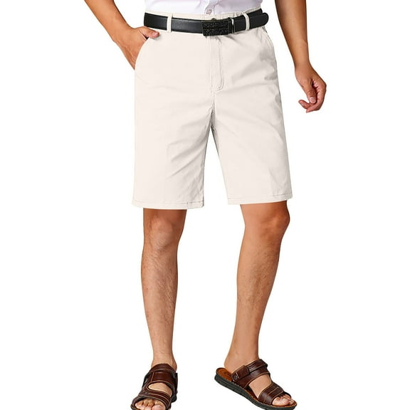 SwiftWear Men's Breathable Quick-Dry Cargo Shorts with Pockets & Zipper - Comfortable Summer Casual Outdoor Short Pants