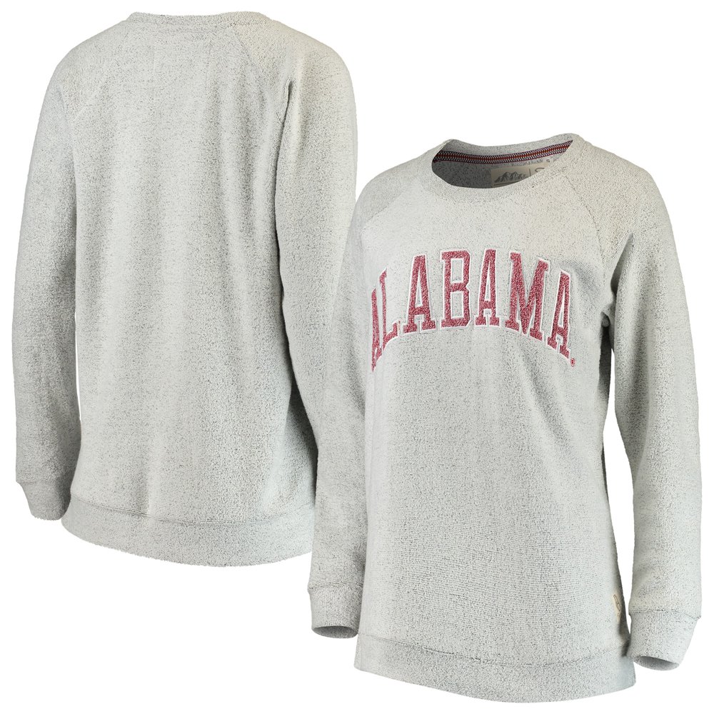Alabama Crimson Tide Pressbox Women's Helena Comfy Sweatshirt Gray