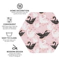 thumbnail image 3 of Vsdgher Swan And Flowers2 Leather Coasters for Drinks, Durable Drink Coasters 4 Set for Tabletop Protection, Luxurious Home Décor and Housewarming Gift ( {designName})Hexagon, 3 of 6