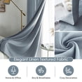 thumbnail image 3 of Cortinas Melodieux, color azul empolvado, semitransparentes, 213 x 213 cm, 2 paneles, 3 of 9