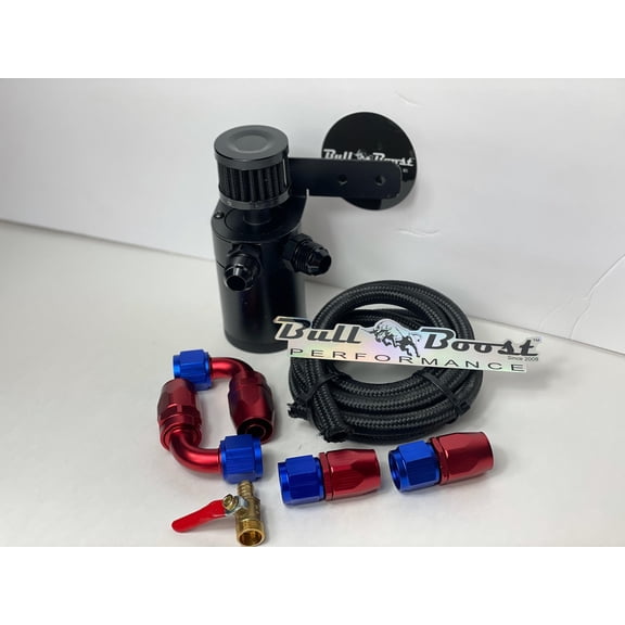 AN10 Motor Oil Catch Can 5ft Hose Kit Filtered Universal -AN10