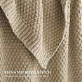 thumbnail image 5 of EVERGRACE Chunky Chenille Knit Throw Blanket for Couch, Soft Luxurious Moss Stitch Blankets for Bed, Cozy Decorative Farmhouse Knitted Throws for Sofa, Sand Dune, 50" x 60", 5 of 8