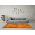 thumbnail image 3 of Ahgly Company Indoor Square Abstract Yellow Contemporary Area Rugs, 4' Square, 3 of 4