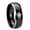 Black 2 Tone Polish Edge, variant on Bees Dome Gold Plated Tungsten Men Ring 10MM