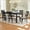 Dark Grey, variant on Merluxy 7-Piece Solid Wood Dining Table Set, 60" Farmhouse Dining Table with 6 Chairs, Dining Table Set for 6, Kitchen & Dining Room, Dark Grey