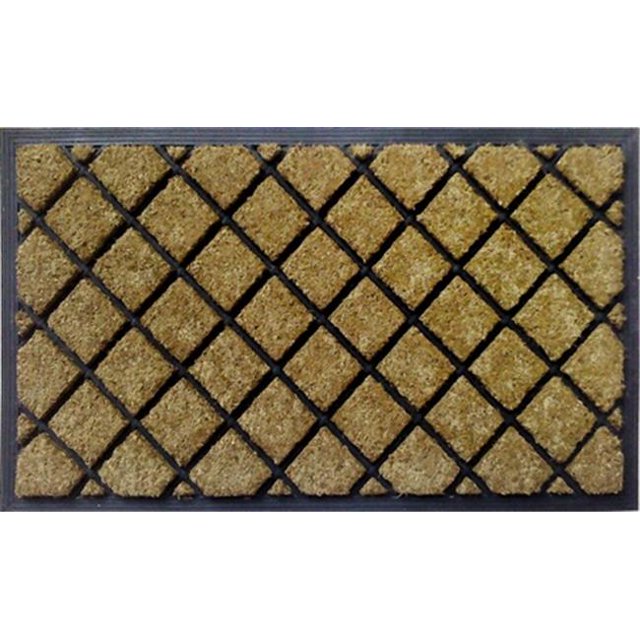 Nedia Home 18050 SuperScraper Vinyl - Coir Mat - 18 x 30 In. - Lattice
