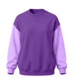 thumbnail image 5 of qafoshin Color Block Crew Neck Sweatshirt for Men, Fashion Classic Regular Fit Soft Raglan Long Sleeve Casual Pullover Tops, 5 of 5