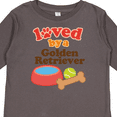 thumbnail image 4 of Inktastic Golden Retriever Loved By A (Dog Breed) Boys or Girls Long Sleeve Toddler T-Shirt, 4 of 5