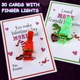 thumbnail image 2 of Tarjetas con forma de dedo para el día de San Valentín, 28 unidades, para niños, con lazos giratorios, 2 of 7