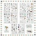 thumbnail image 1 of 5 Pieces Planning Stickers Self-adhesive Paster Compact Size Space Saving Fine Workmanship Transparent Cartoon Style Dustproof Type 2, 1 of 1