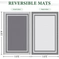 thumbnail image 2 of Outdoor Rug Reversible Portable Plastic Straw Camping Rugs for Outside RV,Large Waterproof Outdoor Area Rugs for Patio,Deck,Porch,Balcony(5'x 8',White&Gray), 2 of 7