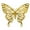 Gold D, variant on 12pcs 3D Butterfly Wall Decors, EEEkit DIY Butterfly Art Wall Sticker for Background Bedroom Nursery