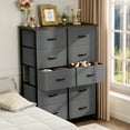 thumbnail image 6 of CONCETTA 10-Drawer Fabric Storage Cabinet for Adults, Organizer Furniture for Living Room, Office, Kitchen, Hallway，Gray, 6 of 8