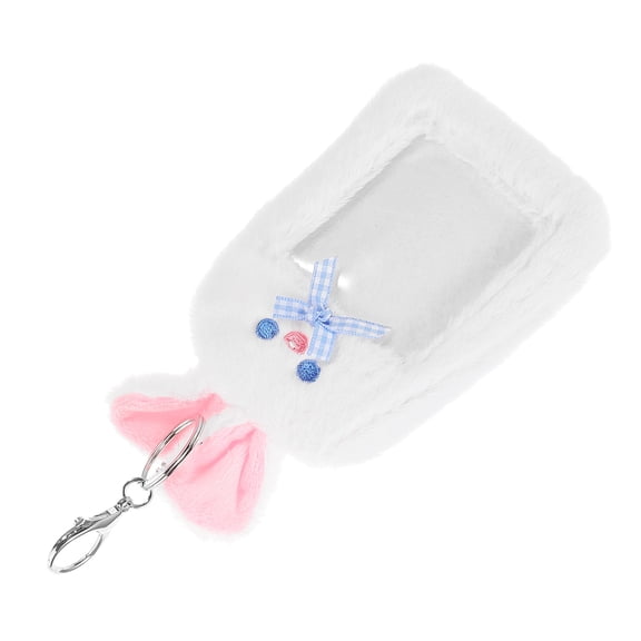 ELAYARD Photocard Holder Keychain With Plush Polyester 1 Pcs Keychain Accessory For Office Environment