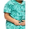 thumbnail image 3 of Wonder Nation Baby Boys Short Sleeve Printed Collared Button Top and Matching Shorts Set, Sizes 0/2M-24M, 3 of 7