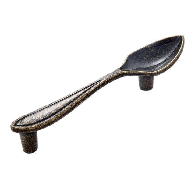 Cuchillo / / Tenedor Negro Moderno Armario De Cocina De Puerta Armario Del Gabinete Armario Cajón Con Tornillos de bronce Baoblaze Manilla para tirar
