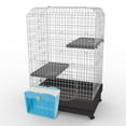 thumbnail image 4 of FOMIYES Plastic Bunny Feeder Rack with Storage Holder for Clean Organized Pet Cage, 4 of 8